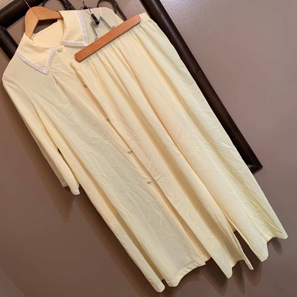 Vintage Vanity Fair Robe and Pants Lounge Set